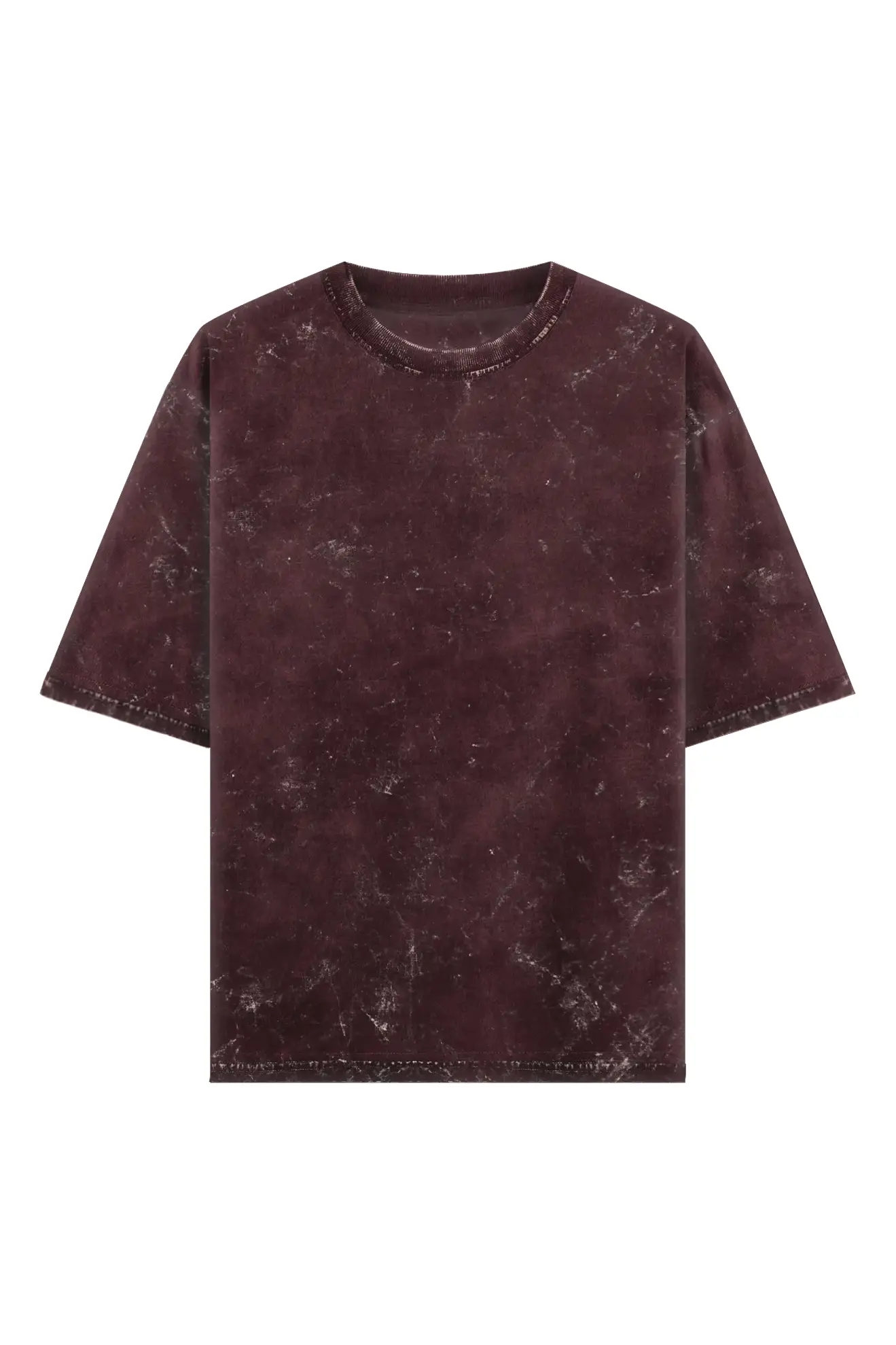 Brown_AcidWash_Oversize t-shirt