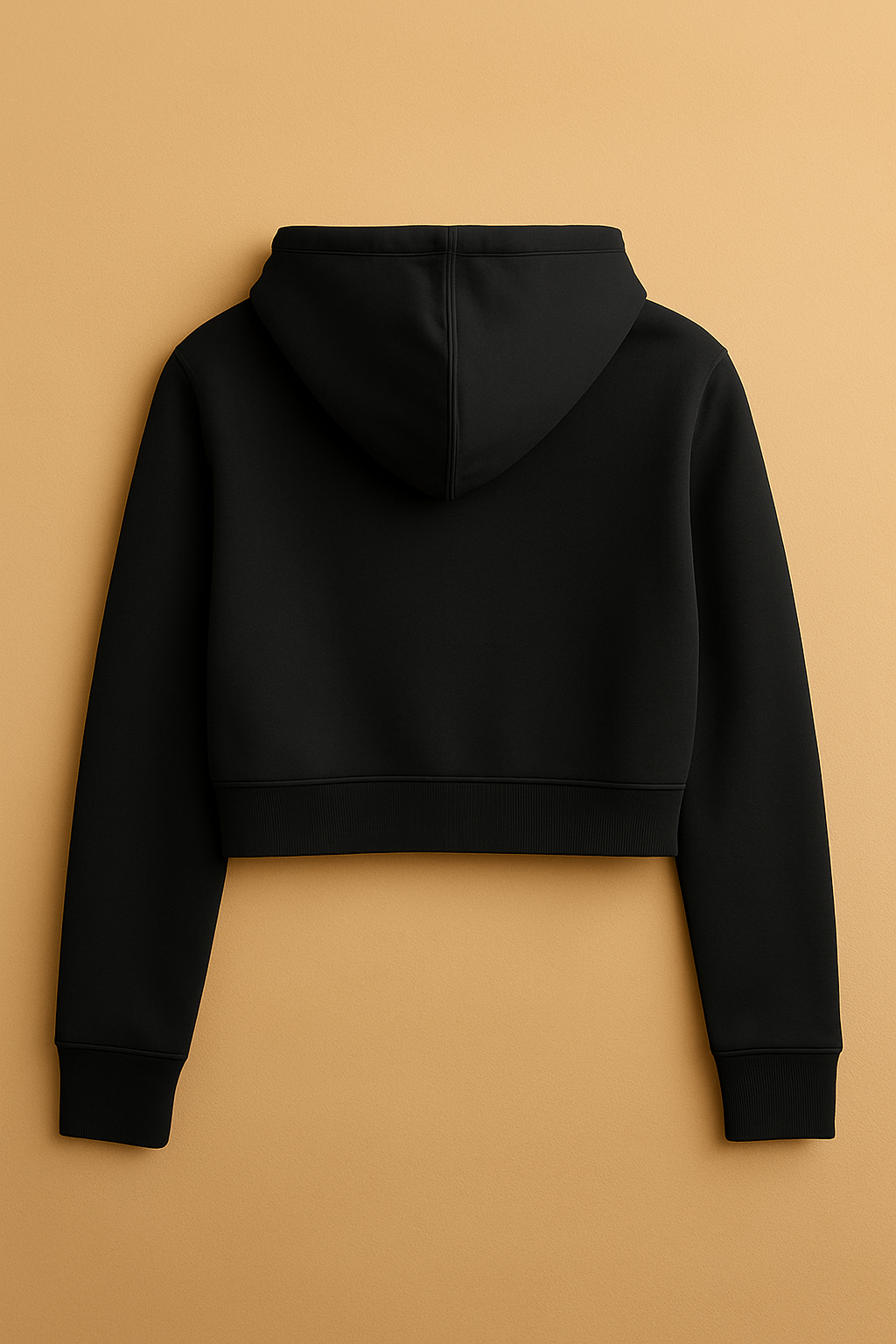 Women Cropped Hoodie | Black