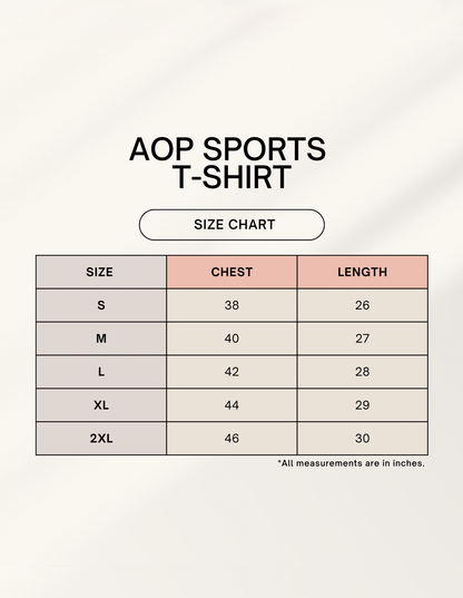 Unisex Printed Sports T-Shirt