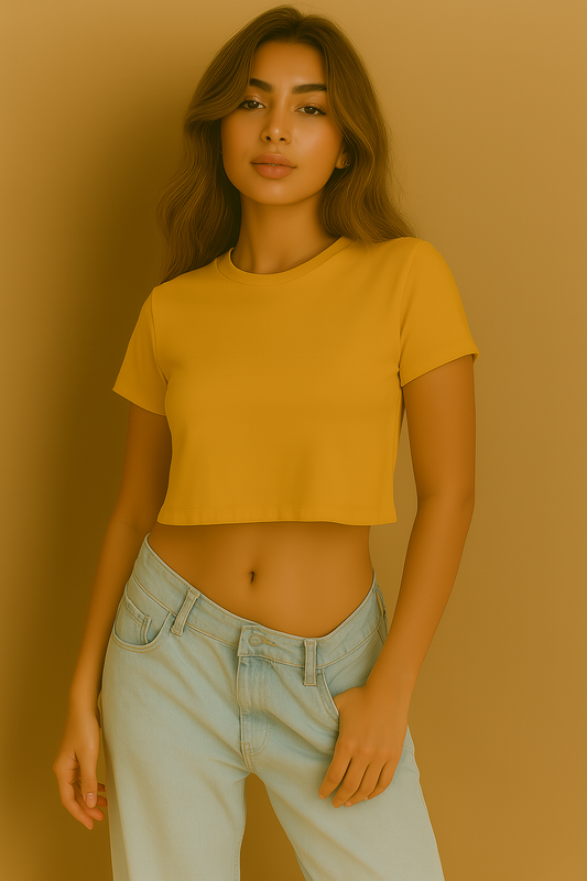 Crop Top | Golden Yellow