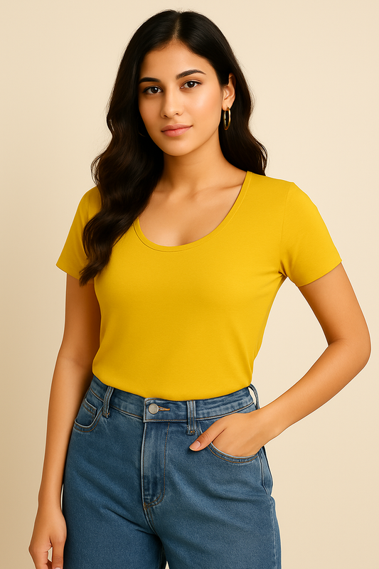 Women Classic T-Shirt | New Yellow