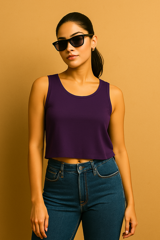 Crop Tank | Purple