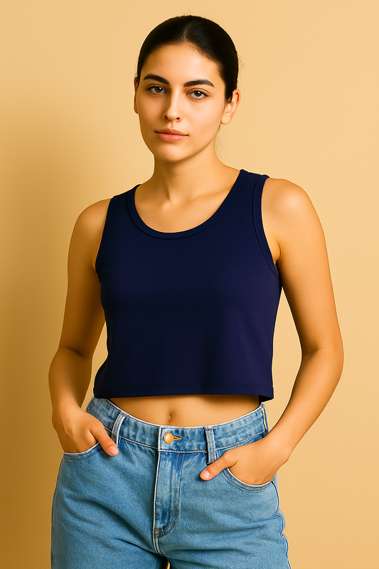 Crop Tank | Royal Blue